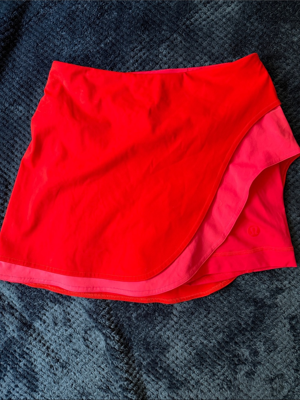 lululemon athletica Asymmetrical Red and Pink Skirt